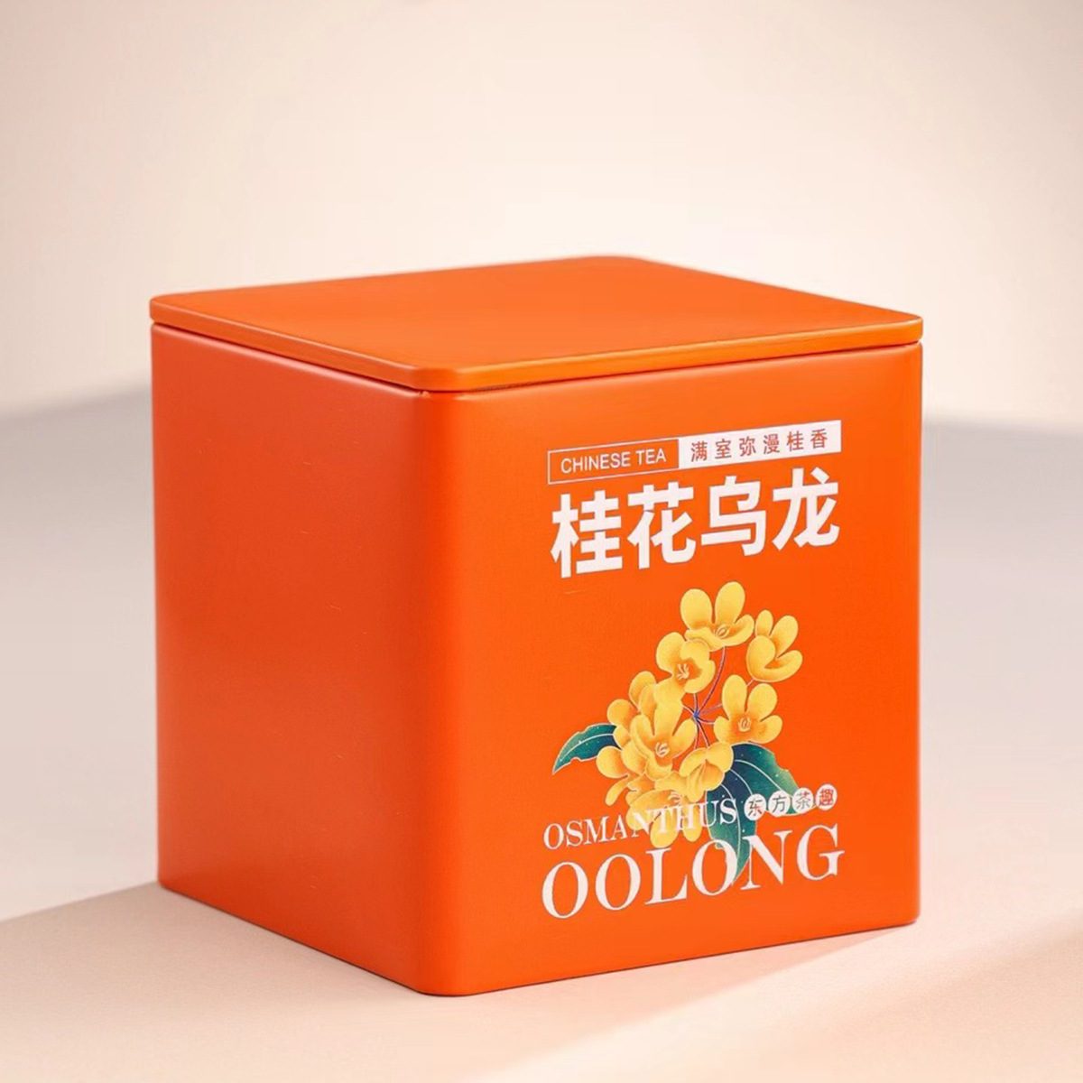 桂花乌龙茶浓香型小罐散装岩茶，秋冬花果养生茶
