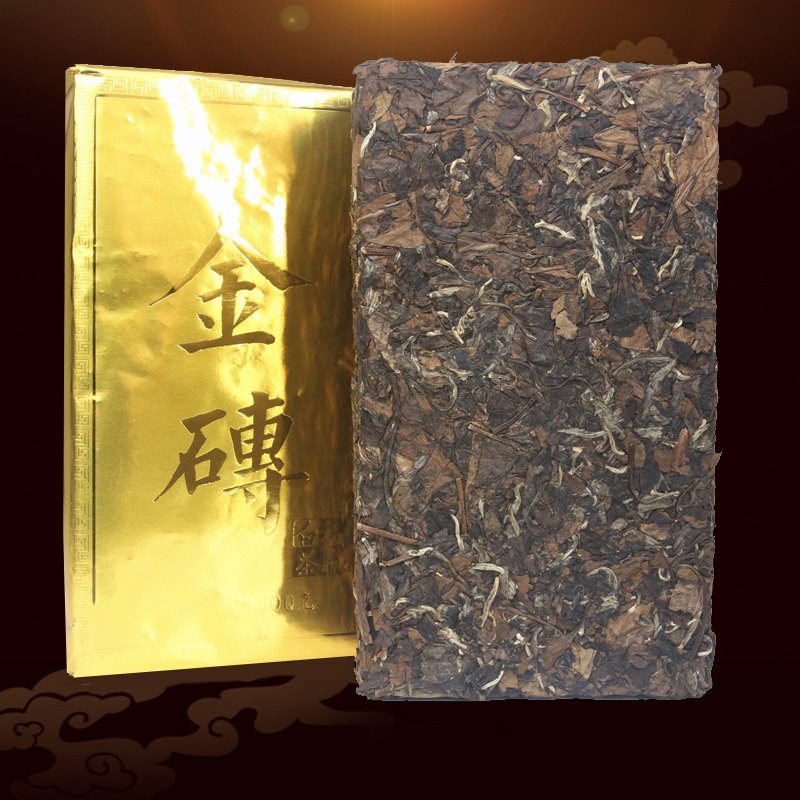 2010年福鼎白茶老寿眉大茶砖 1000g 日晒