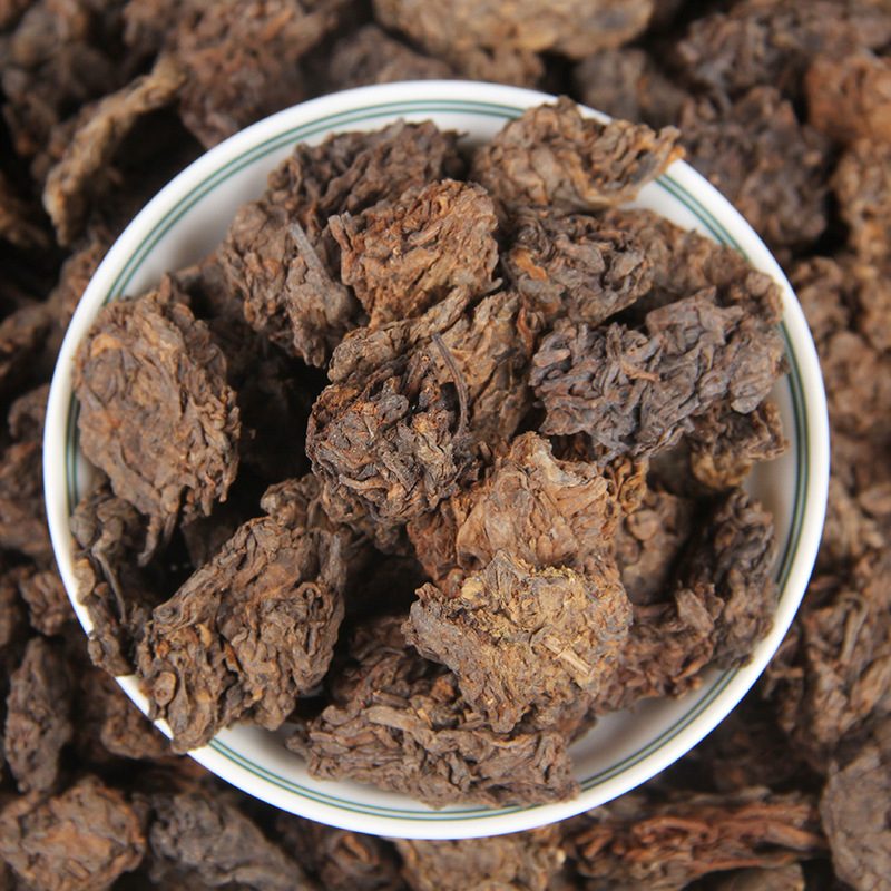 云南普洱熟茶散茶 02年老茶头 勐海金芽