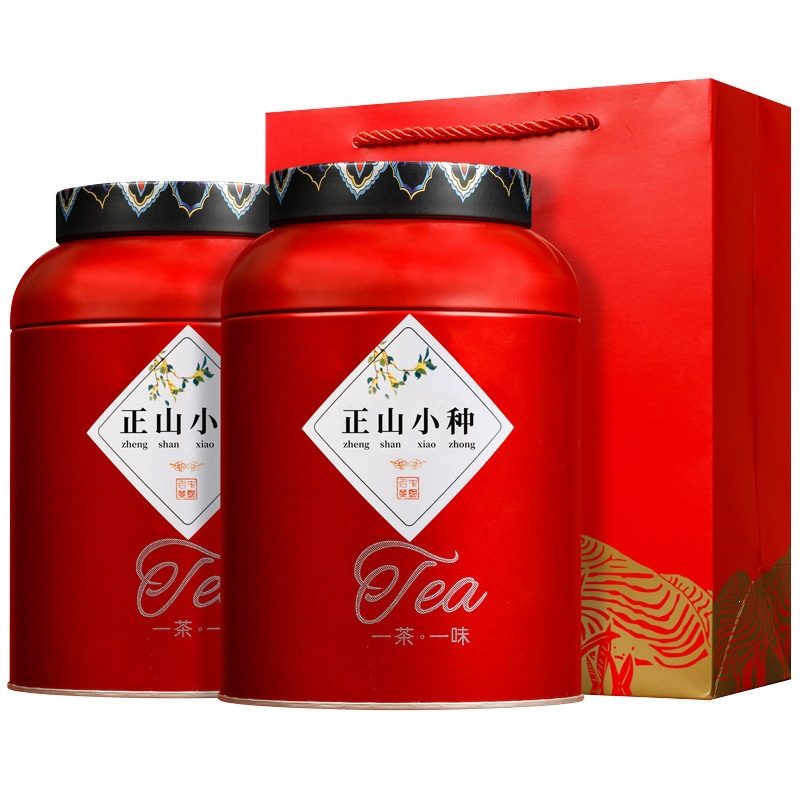 武夷特级正山小种红茶礼盒装 浓香罐装 500g