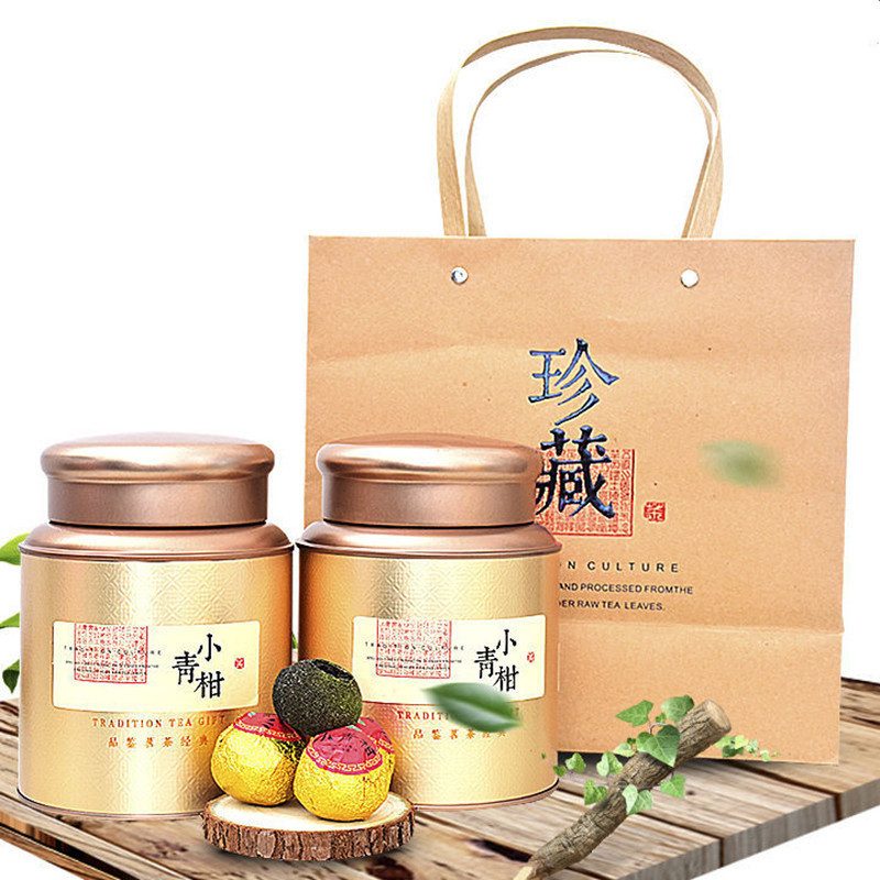 小青柑陈皮普洱熟茶罐装