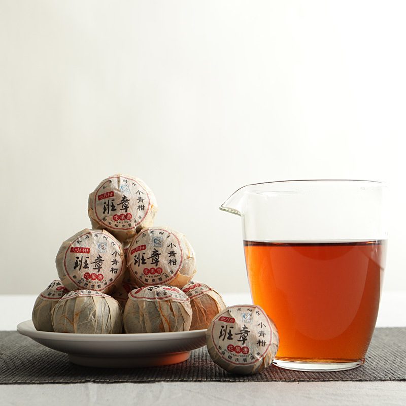 2020年新会天马小青柑陈皮普洱熟茶