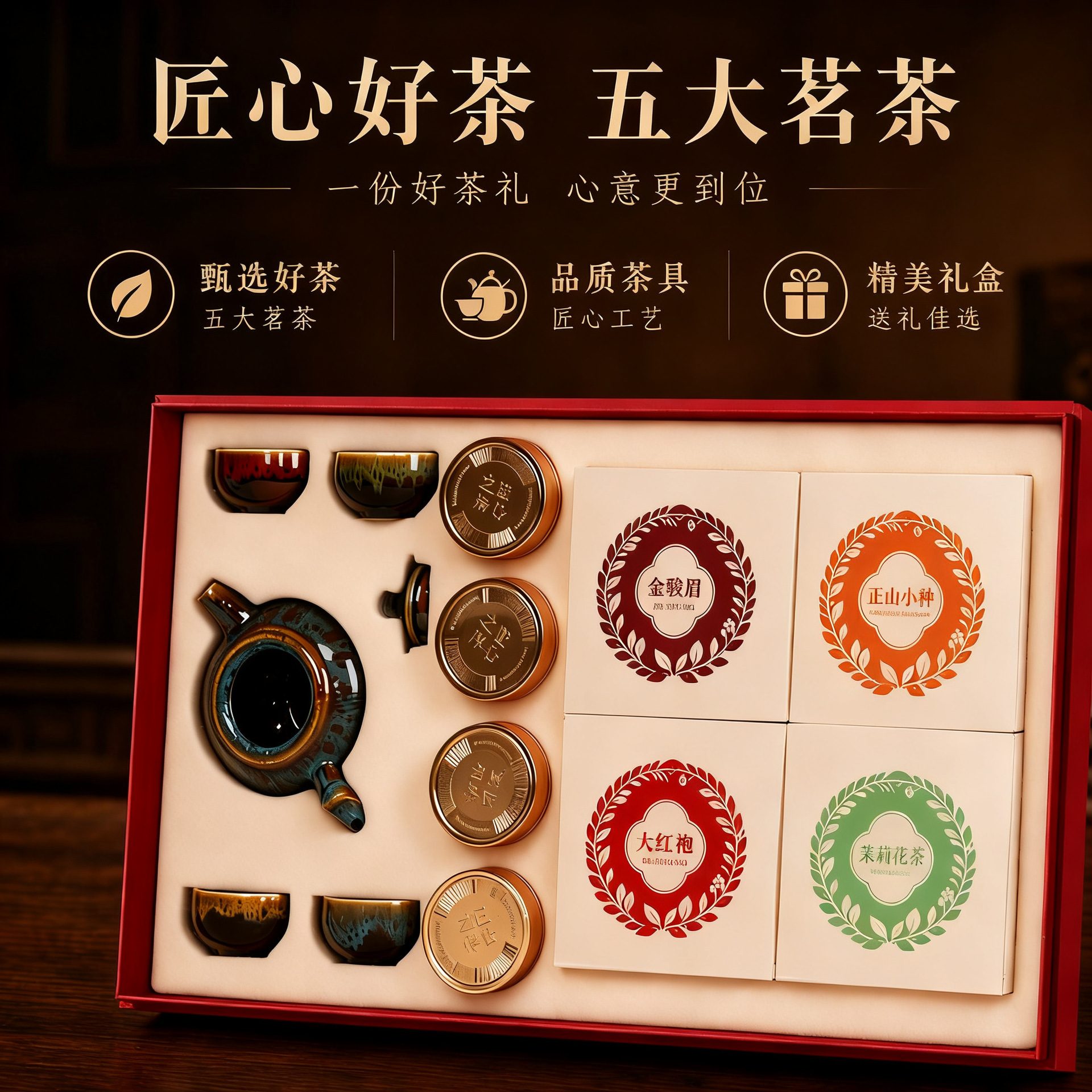 金骏眉正山小种大红袍高档红茶礼盒
