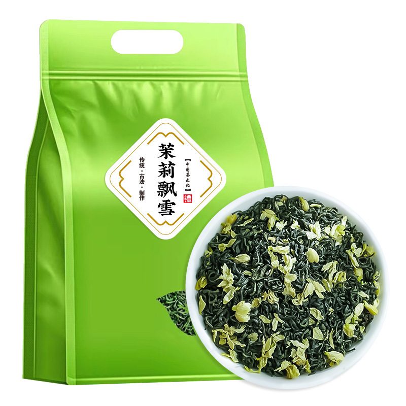 横县茉莉花茶茉莉飘雪绿茶毛峰碧螺春散茶